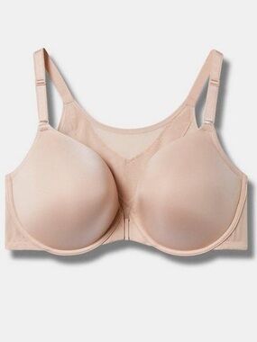 Torrid Nude Tan Perfect T-Shirt Front Close Lightly Lined Ultimate Smoothing Bra